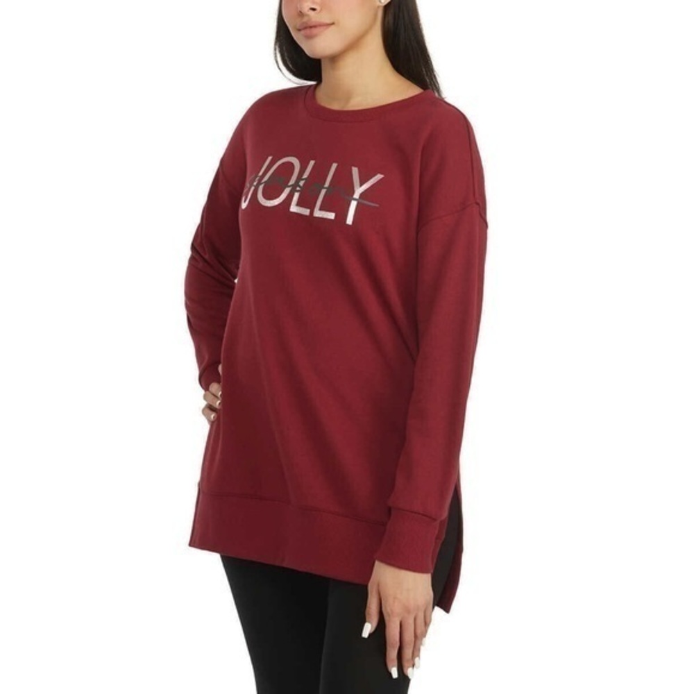 Ellen Tracy Red Crew & Scoop Necks Sweater